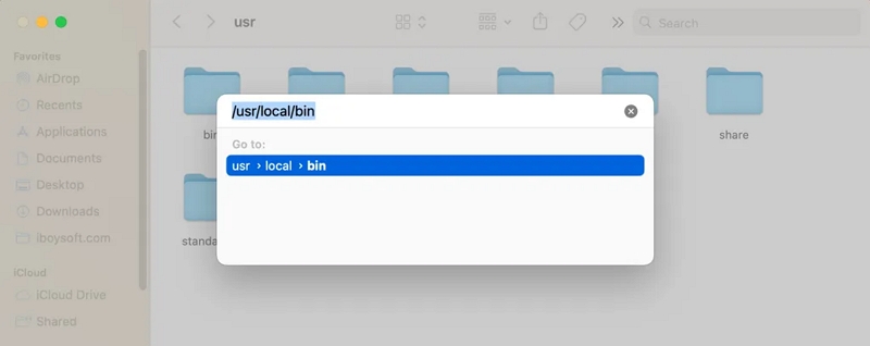 Lokale Bin des Mac-Benutzers im Finder einblenden | Greifen Sie auf den Finder für versteckte Behälter zu