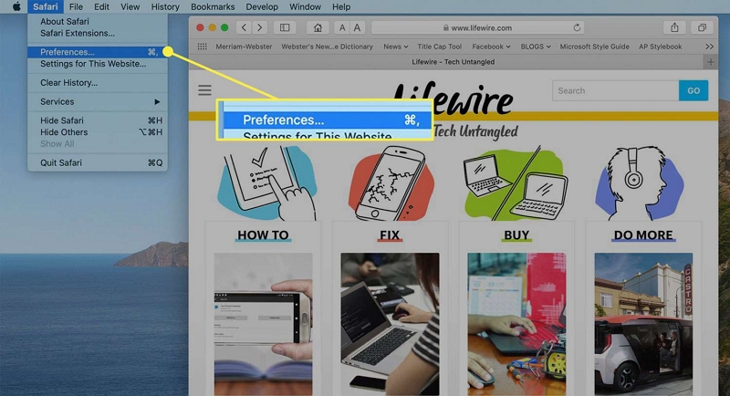 preferences | remove autofill on mac