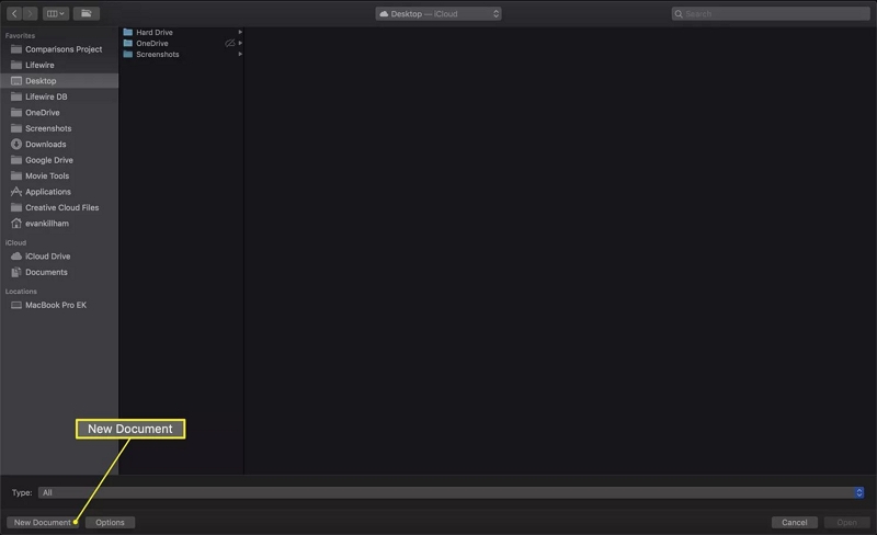 new document | clear downloads on mac