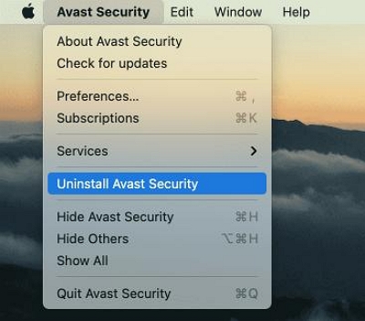 菜單欄| 適用於 Mac 的 Avast 清理