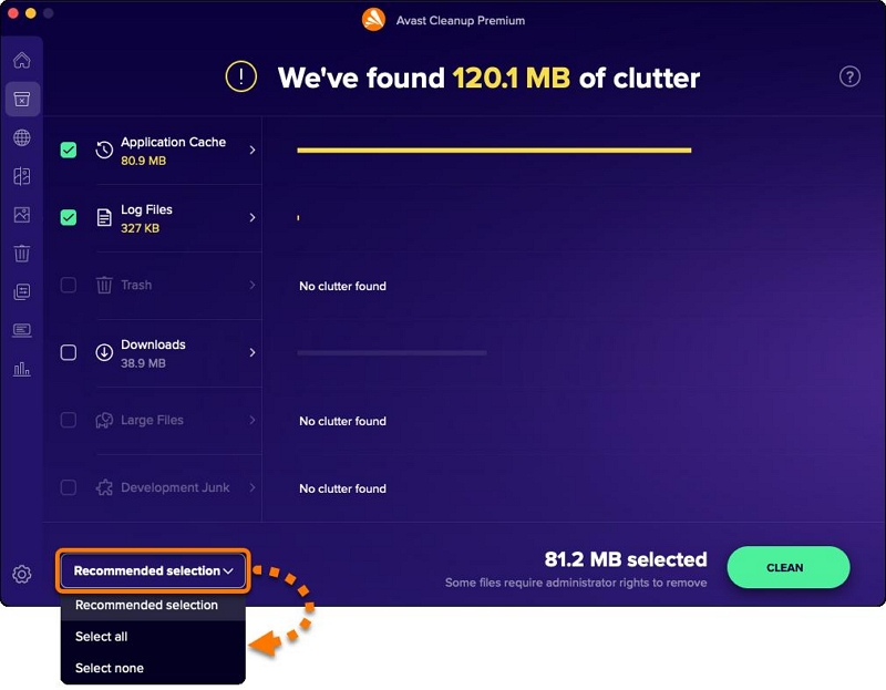 software pops up2 | Avast Cleanup for Mac