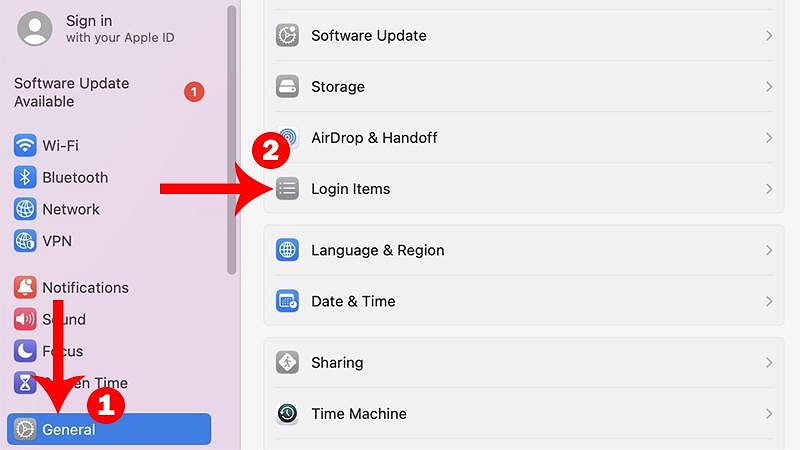 Configurações do sistema | Item de plano de fundo adicionado