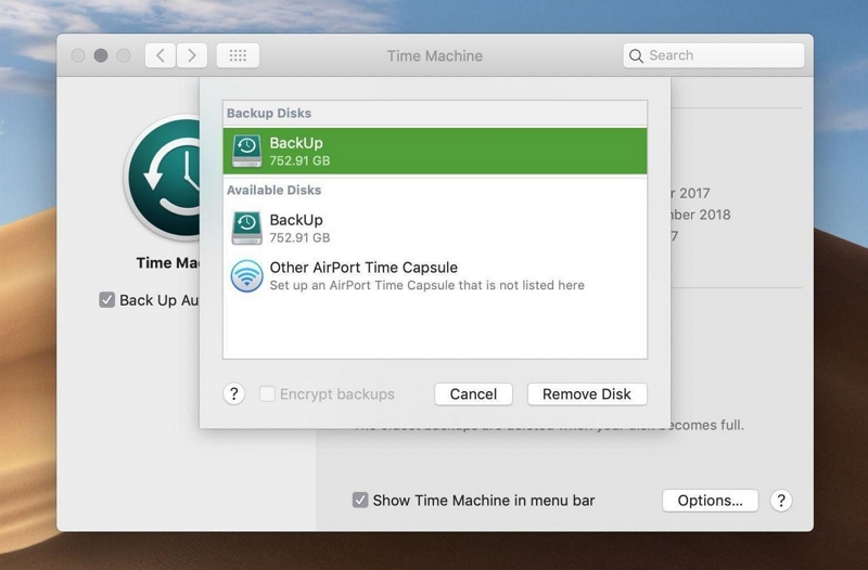 Time Machine | Erase Hard Drive From Mac