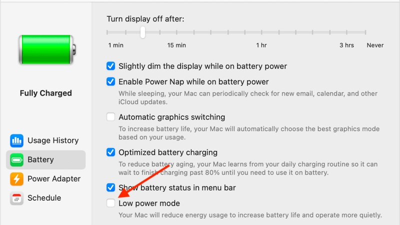 duración de la batería | Actualización de Monterey Apple