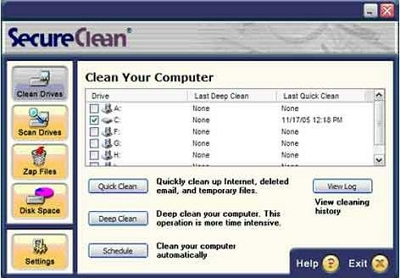 SecureClean | Software zum Entfernen von Cookies