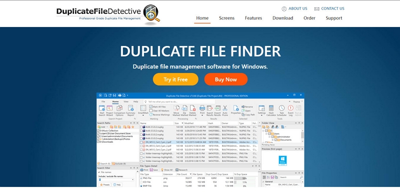 Detetive de arquivos duplicados | Localizador de arquivos duplicados