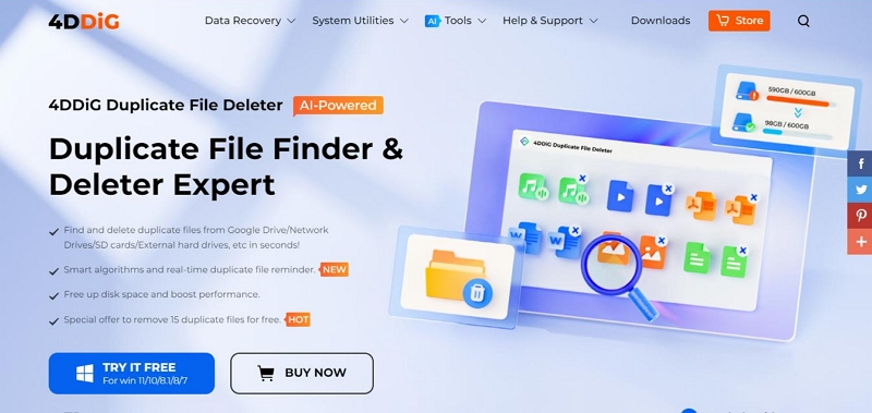 4DDiG Duplicate File Deleter for Mac | duplicate video finder