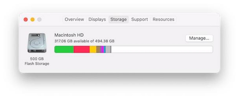 Verfügbarer Speicher | Nicht genügend Speicherplatz zum Aktualisieren des Mac