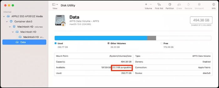check purgeable space on Mac | Remove Purgeable Space Mac