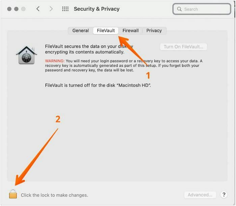 Ícone de cadeado | Inicialize rapidamente o Mac no modo de segurança