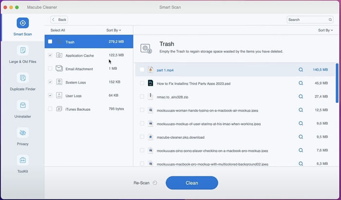 check Trash to clean | Secure Empty Trash on Mac