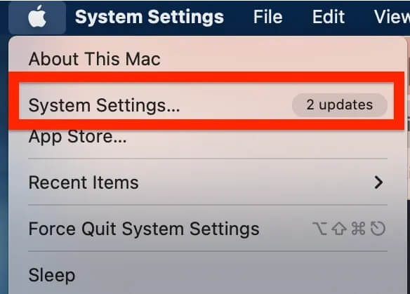 click System Settings | Clear Other Volumes in Container Mac
