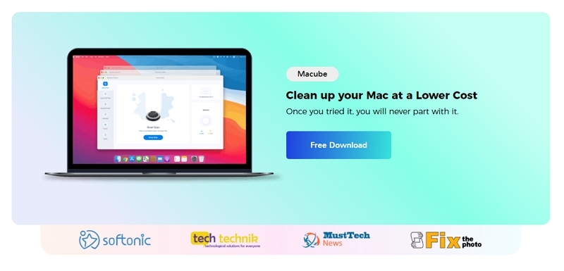 Laden Sie Macube Cleaner | herunter und starten Sie ihn iCloud-Nachrichten löschen