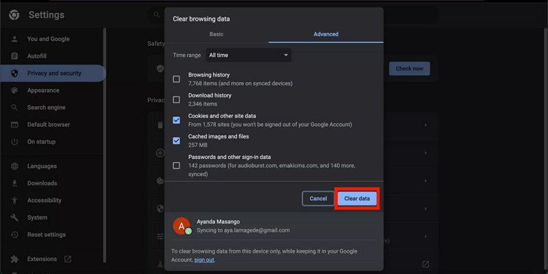Clear Chrome Cache step 2 | how to clear cpu cache