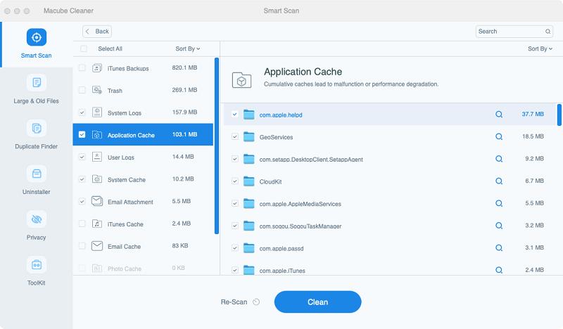 Digitalização Inteligente2 | Limpar histórico da área de transferência no Mac