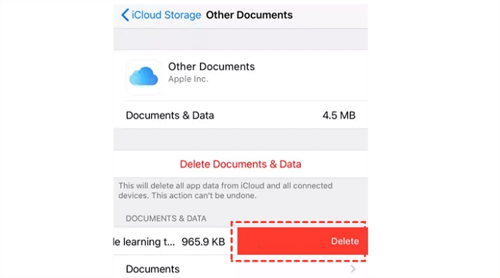 limpar documentos do iCloud Drive | Liberar armazenamento do iCloud no iPhone