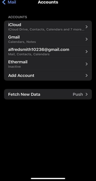 email account | Clear Cache and Cookies