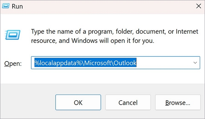 limpar janelas de cache do Outlook passo 1 | Limpe o cache do Outlook 365 no Mac/Windows/Android/iPhone
