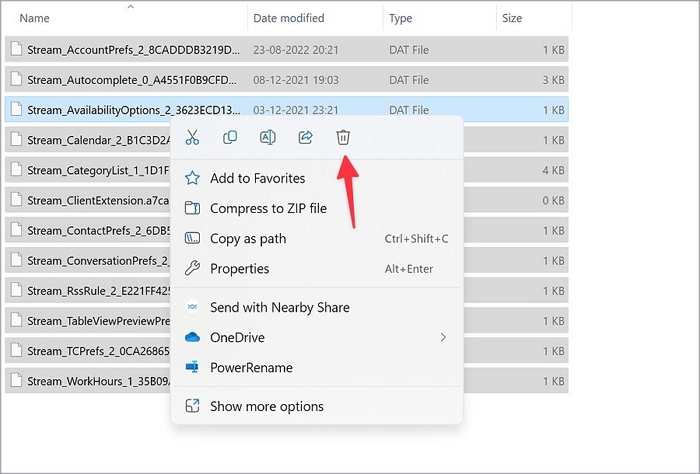 Outlook-Cache-Fenster löschen Schritt 3 | Löschen Sie den Outlook 365-Cache auf Mac/Windows/Android/iPhone