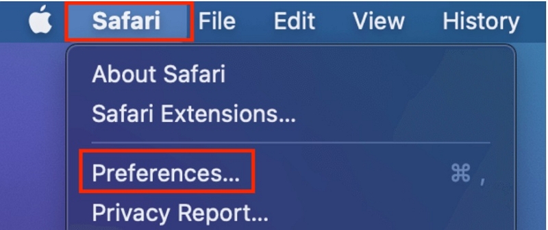 Effacer le cache Safari étape 1 | comment vider le cache du processeur
