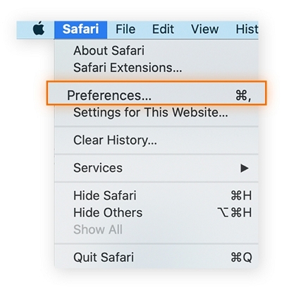 access Preferences | Clear RAM Cache on Mac