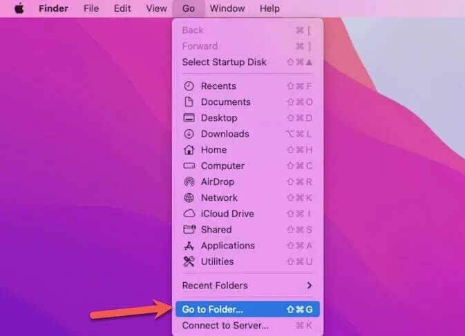 open Go to Folder | Uninstall Xcode from Mac Completely