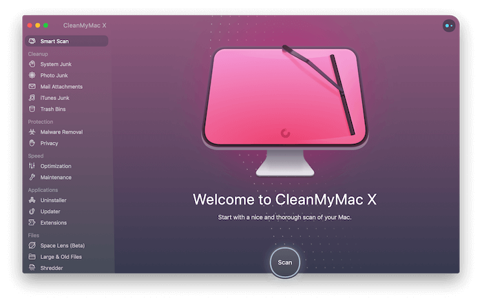 cleanmymac x localizador de arquivos grandes | Localizador de arquivos grandes para Mac