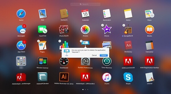 Удалить приложение с панели запуска | удалить приложения на Mac