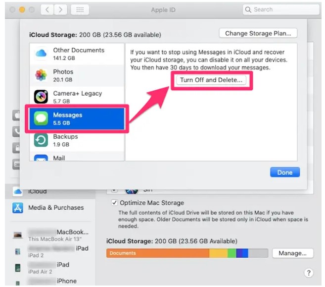 excluir aplicativos do iCloud | Libere armazenamento iCloud no Mac