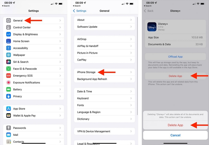 supprimer des applications | nettoyer les fichiers inutiles iphone