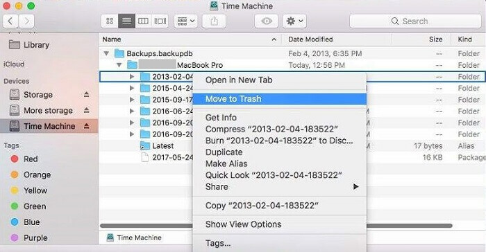 Delete Backup Time Machine | delete backups on Mac