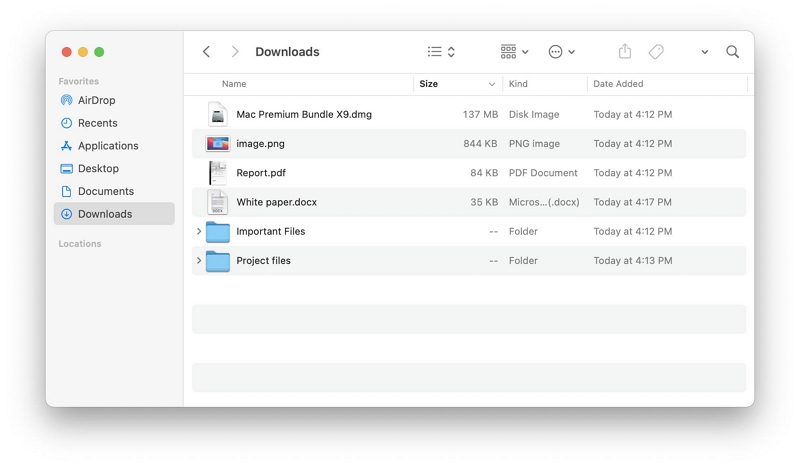 Delete Downloads folder | free mac cleaner