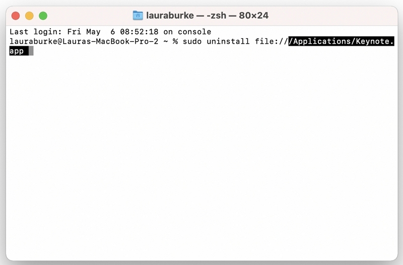 sudo uninstall | delete apps on your mac