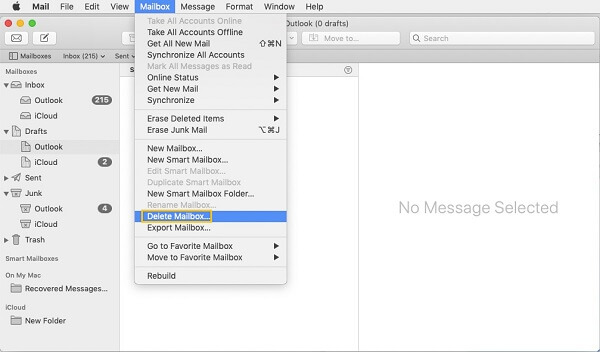 Delete Mailbox on Mac | Delete Mail on Mac