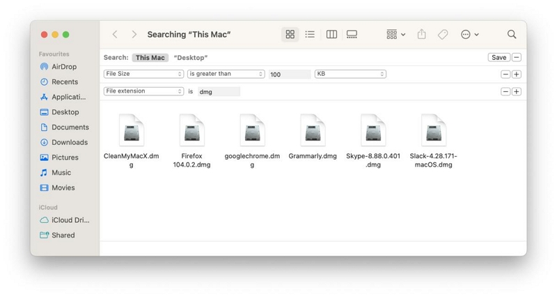 Ce Mac |  Supprimer les fichiers indésirables sur Mac