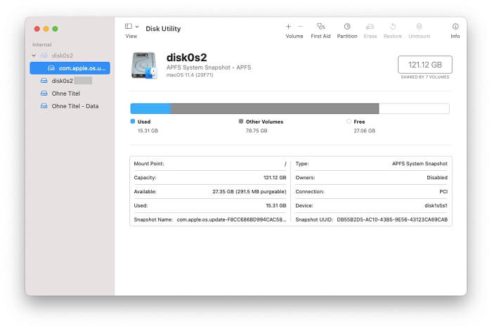 Disk Utility Mac | mac storage how to check