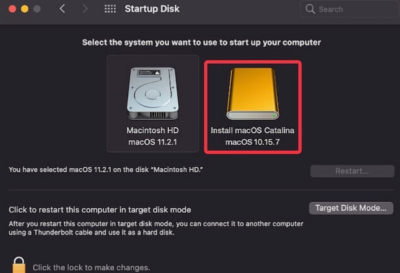 Ziel-MacOS-Installationsprogramm | Downgrade von MacOS ohne Datenverlust