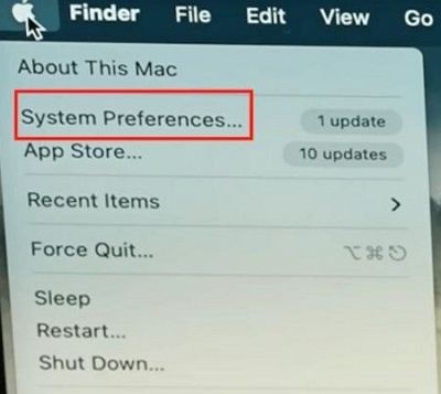 Preferências do Sistema | faça downgrade do macOS sem perder dados