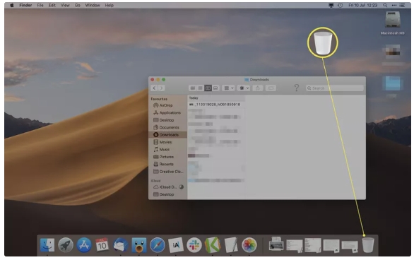 faites glisser les photos vers la corbeille |  Comment supprimer des photos sur Mac