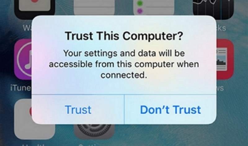 Trust this computer | Merge Photo Libraries