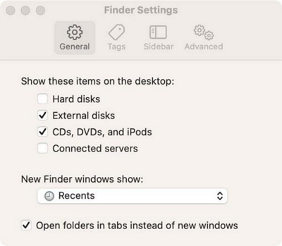 Finder-Einstellung | USB sicher vom Mac auswerfen