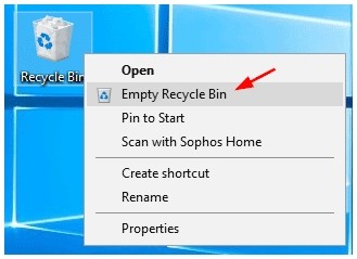 empty Recycle Bin | Uninstall Fortnite with or without Epic Games Launcher PC Mac