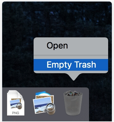 Empty Trash in right-click menu | Secure Empty Trash on Mac