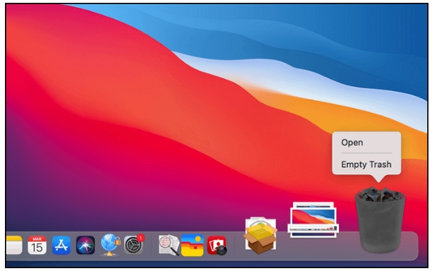empty trash | How to Delete Photos on Mac