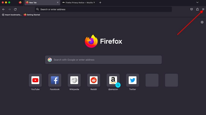 habilitar deshabilitar cookies Firefox paso 1 | Activar/desactivar las cookies de Firefox Mac