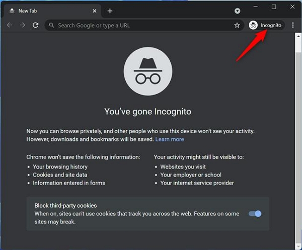 New Incognito Window 2 | Can My Employer See My Internet History