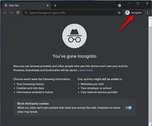 Incognito Window | can my employer see my internet history