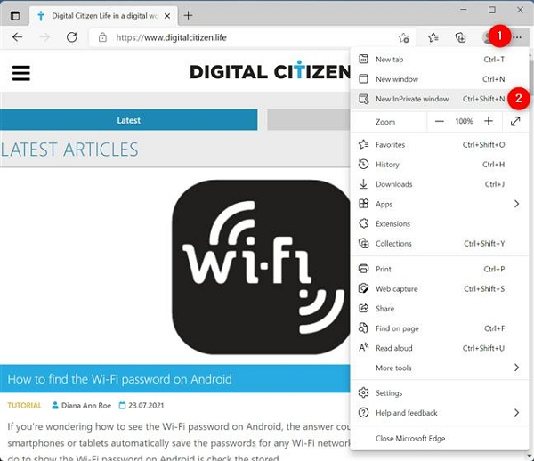 New Inprivate Window | can my employer see my internet history