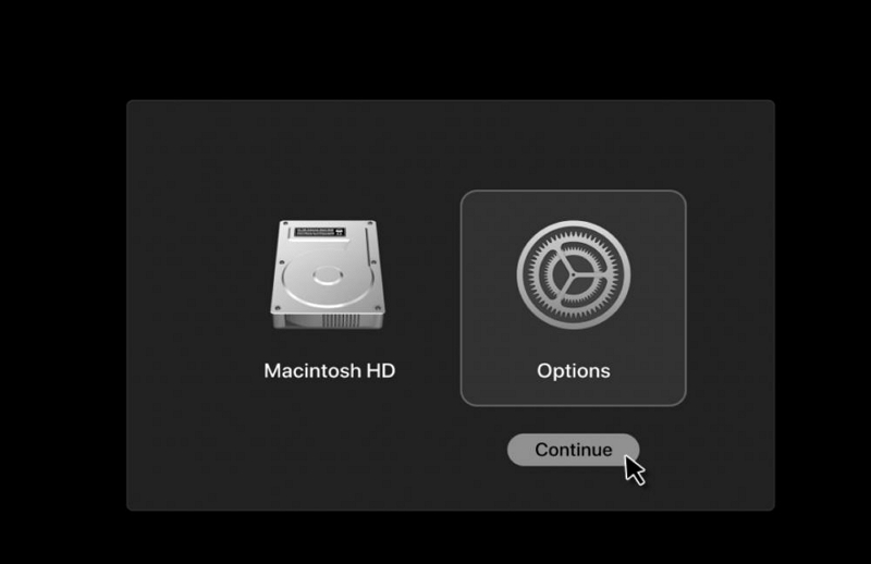 selecione Opção | habilitar extensões do sistema no mac