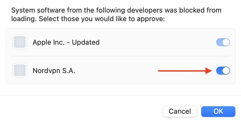 Enable Nordvpn S.A | enable system extensions on mac